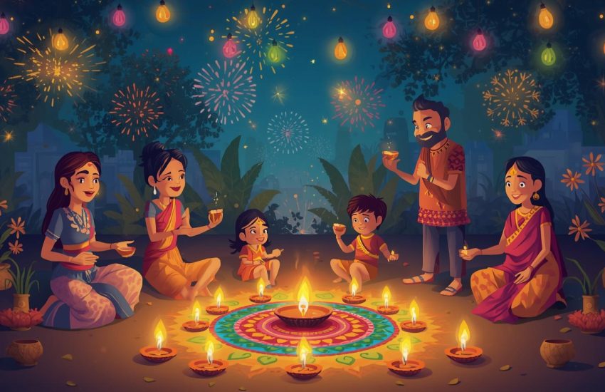 दीवाली की शुभकामनाएं संस्कृत