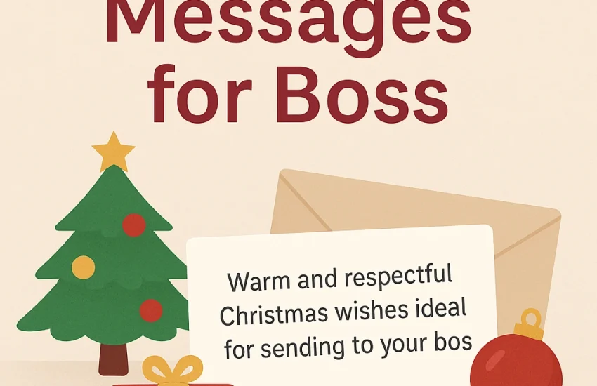 Professional Christmas greeting message for boss