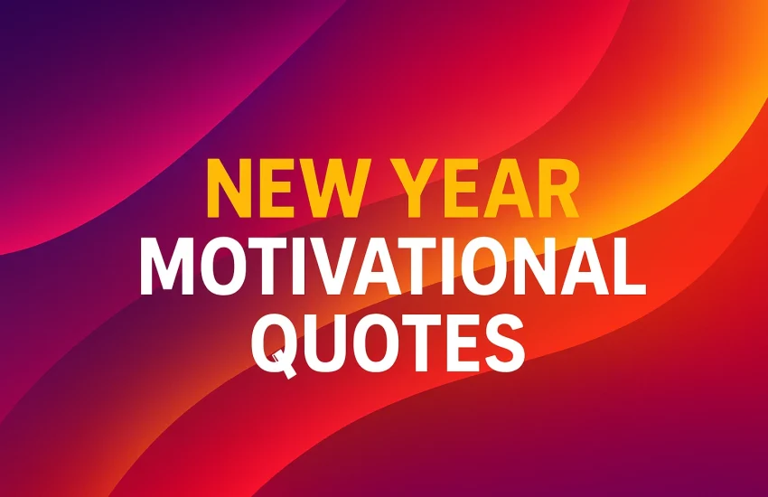 Inspirational New Year motivational quote for success and fresh beginnings