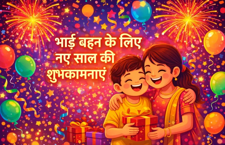 भाई बहन के लिए नए साल की शुभकामनाएं